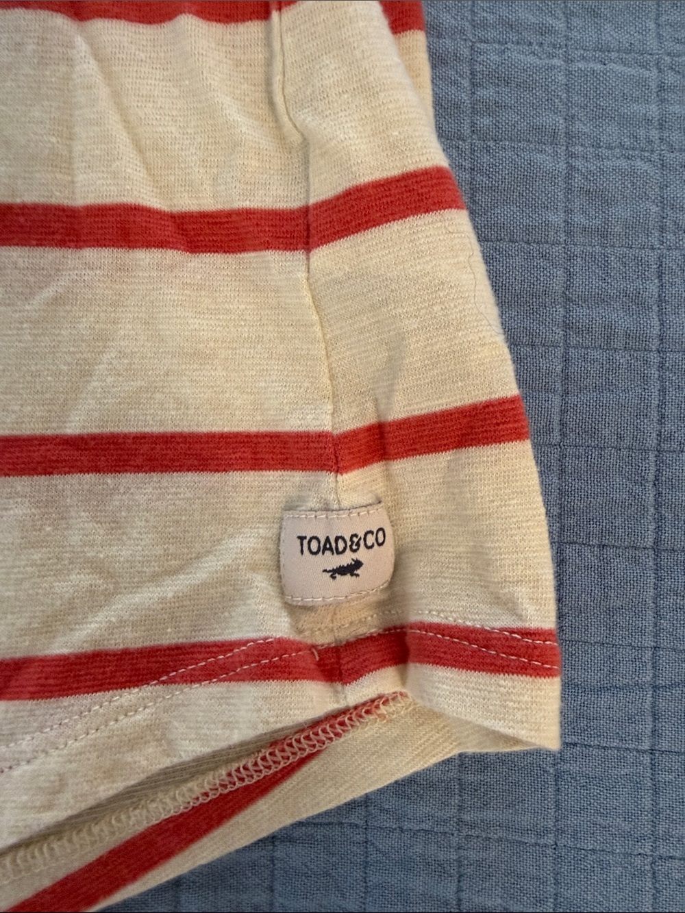 Toad&Co striped v-neck t-shirt - Picture 2 of 4